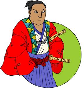 samurai warrior my lord bag of rice