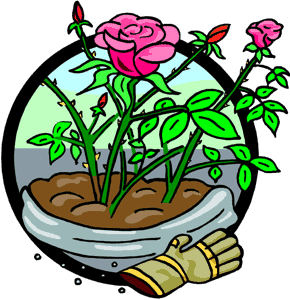 mary and martha clipart of flowers