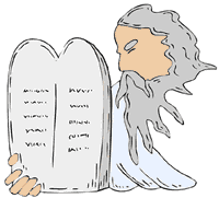 Moses and the ten commandments