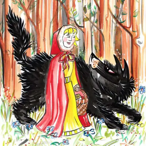 Little Red Riding Hood Meets the Wolf