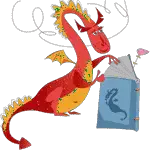 fairy tales - dragon reading book