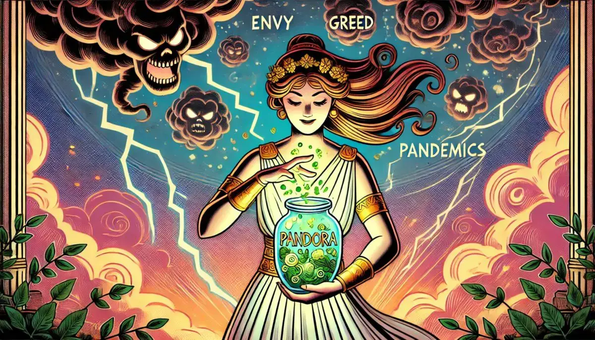 Pandora opens her jar of evils